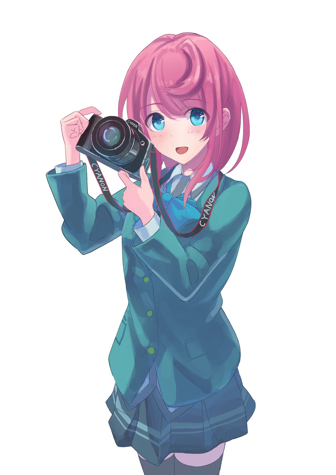 カメラを持つ葵